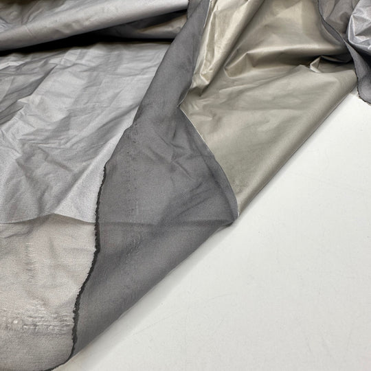 Rain Drops Keep Falling On My Head - Water Resistant Nylon/PU Woven - Silver - 1.7M Bundle