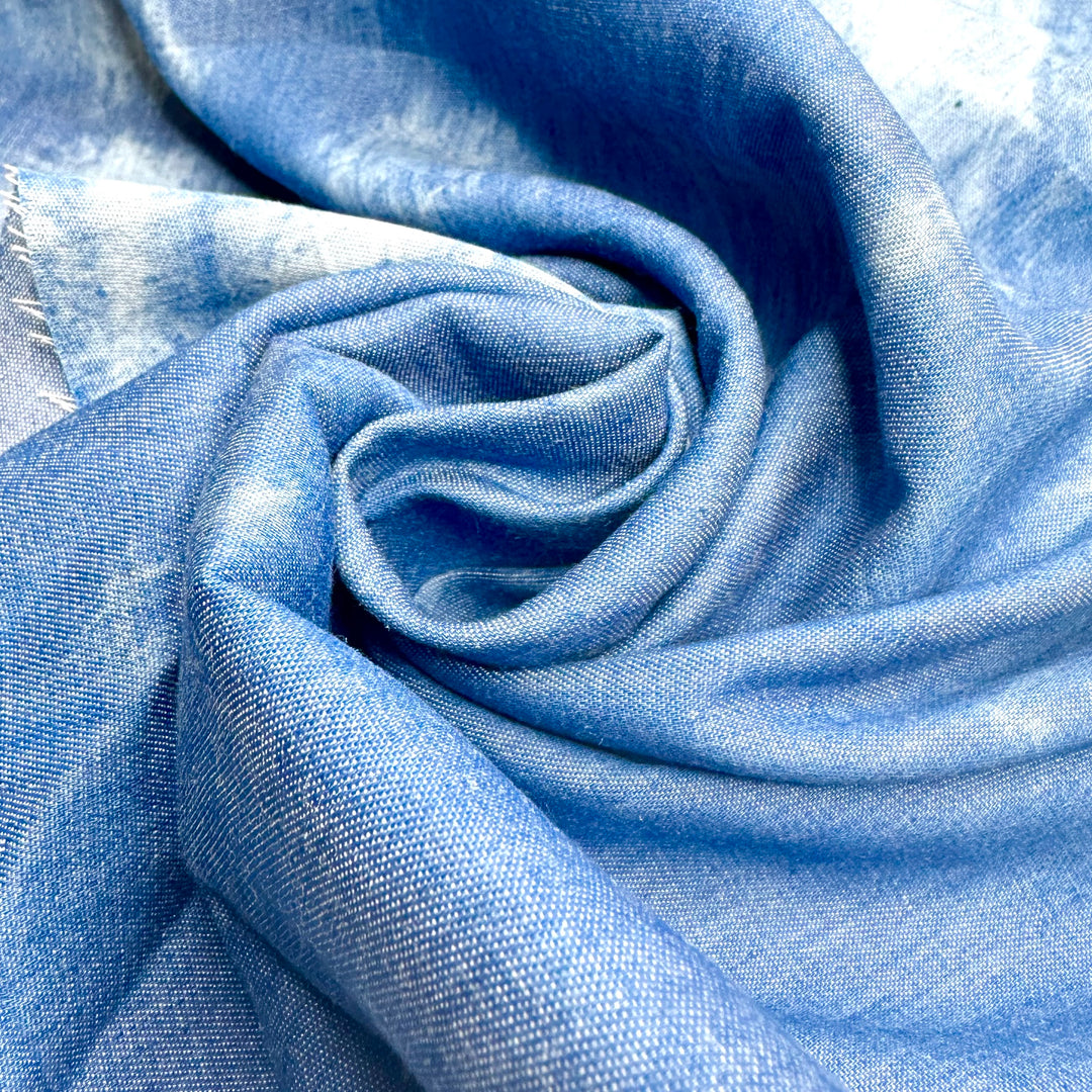 00s Are Back - Cotton Blend Woven - Blue/White Tie Dye - 0.8M Bundle