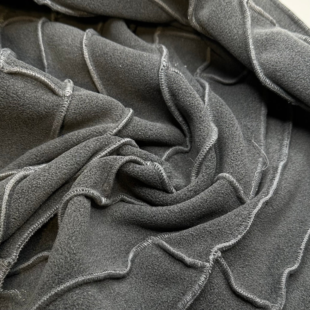 Concrete Bricks - Fleece Nylon Knit - Grey - 2M Bundle