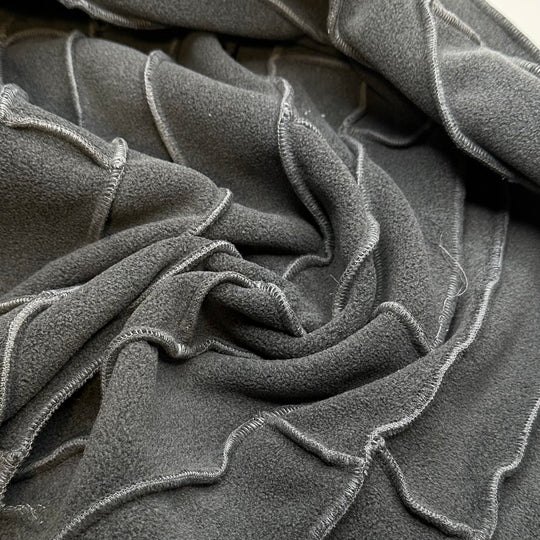 Concrete Bricks - Fleece Nylon Knit - Grey - 2M Bundle