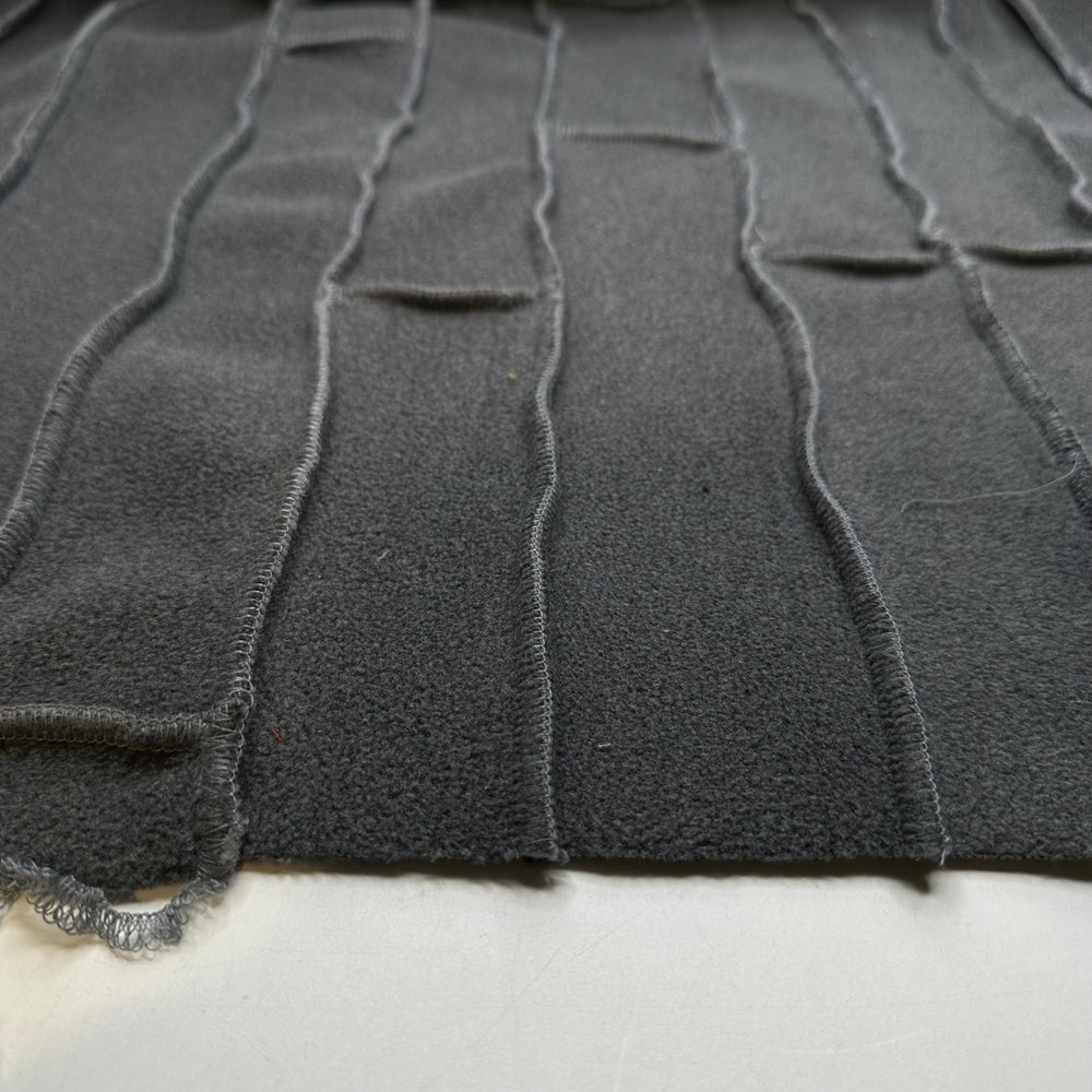 Concrete Bricks - Fleece Nylon Knit - Grey - 2M Bundle