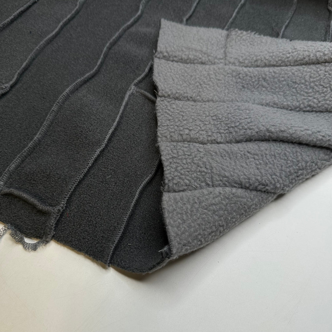 Concrete Bricks - Fleece Nylon Knit - Grey - 2M Bundle