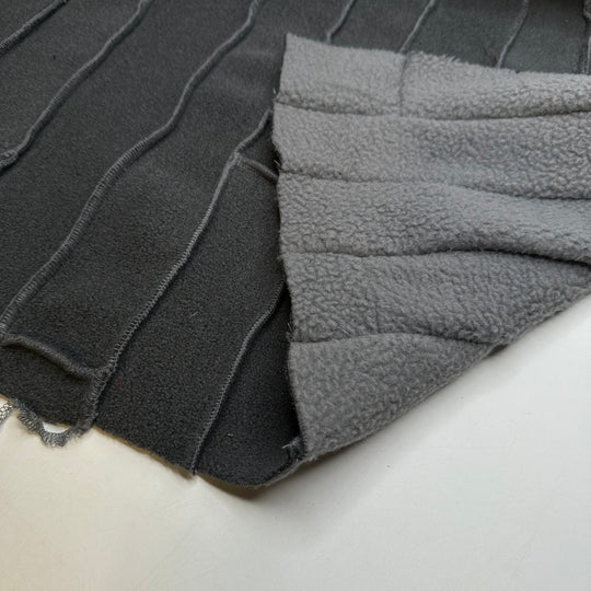 Concrete Bricks - Fleece Nylon Knit - Grey - 2M Bundle