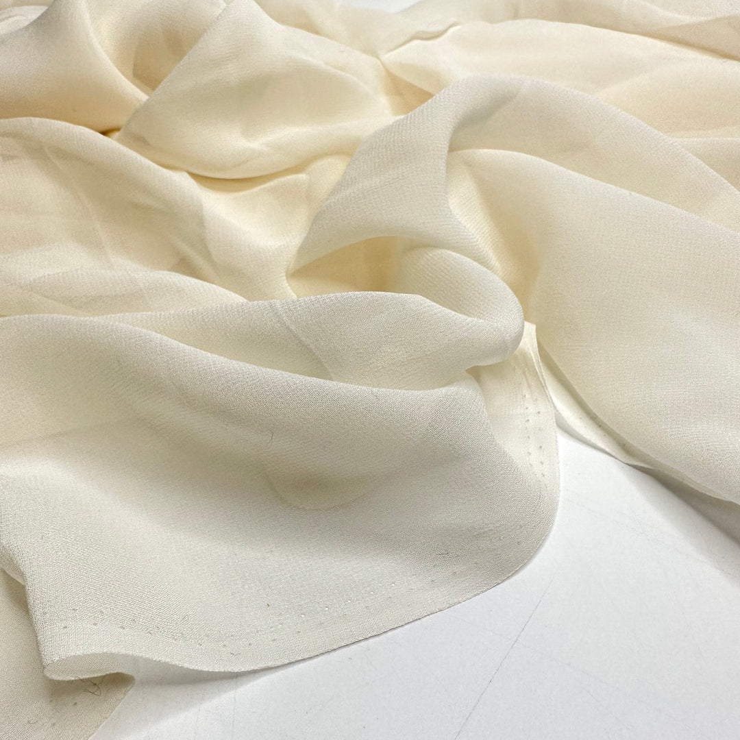 Tread Lightly - Crepe Silk Woven - Cream - 3.3M Bundle