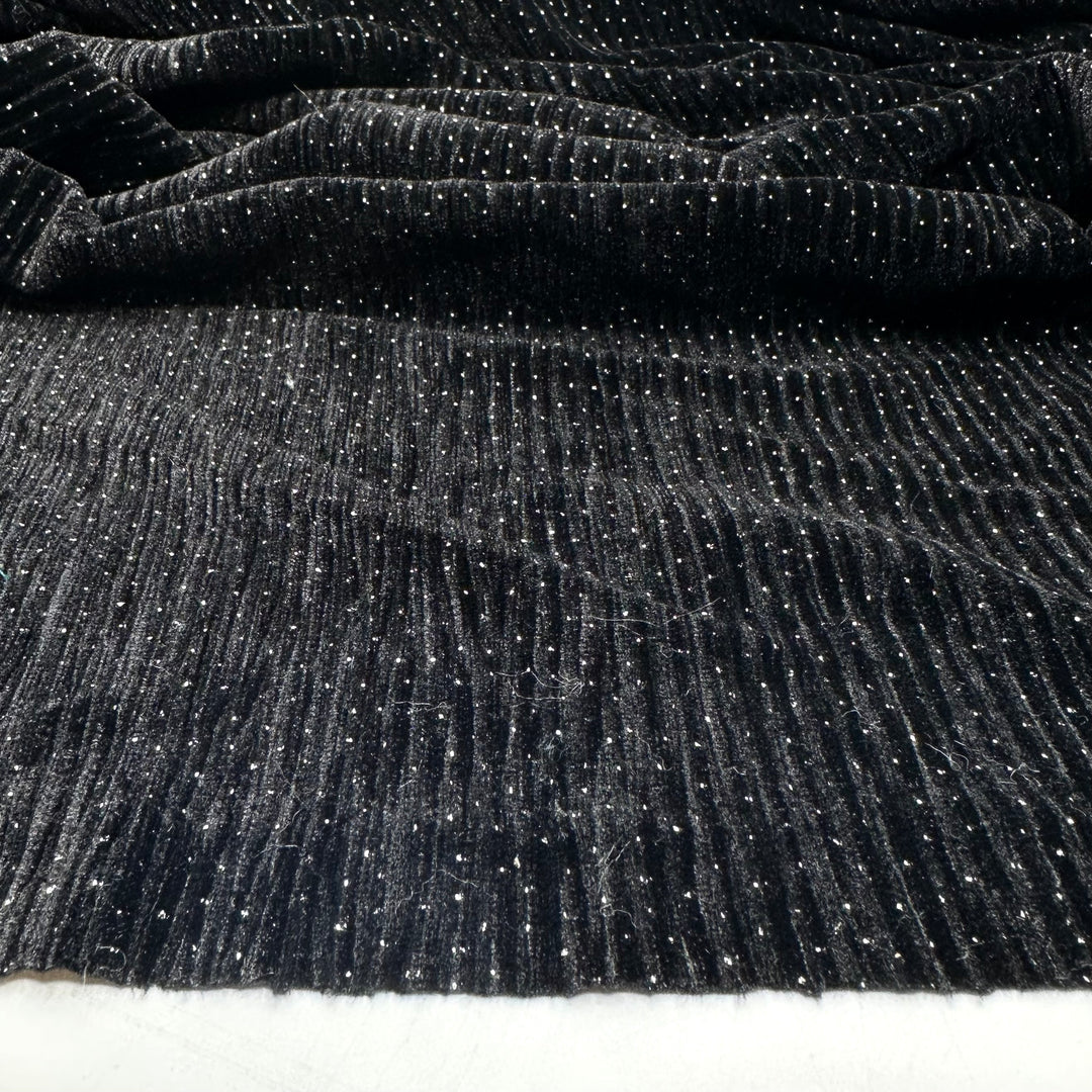 Starry Night - Velvet Poly Woven - Black - 1.2M Bundle