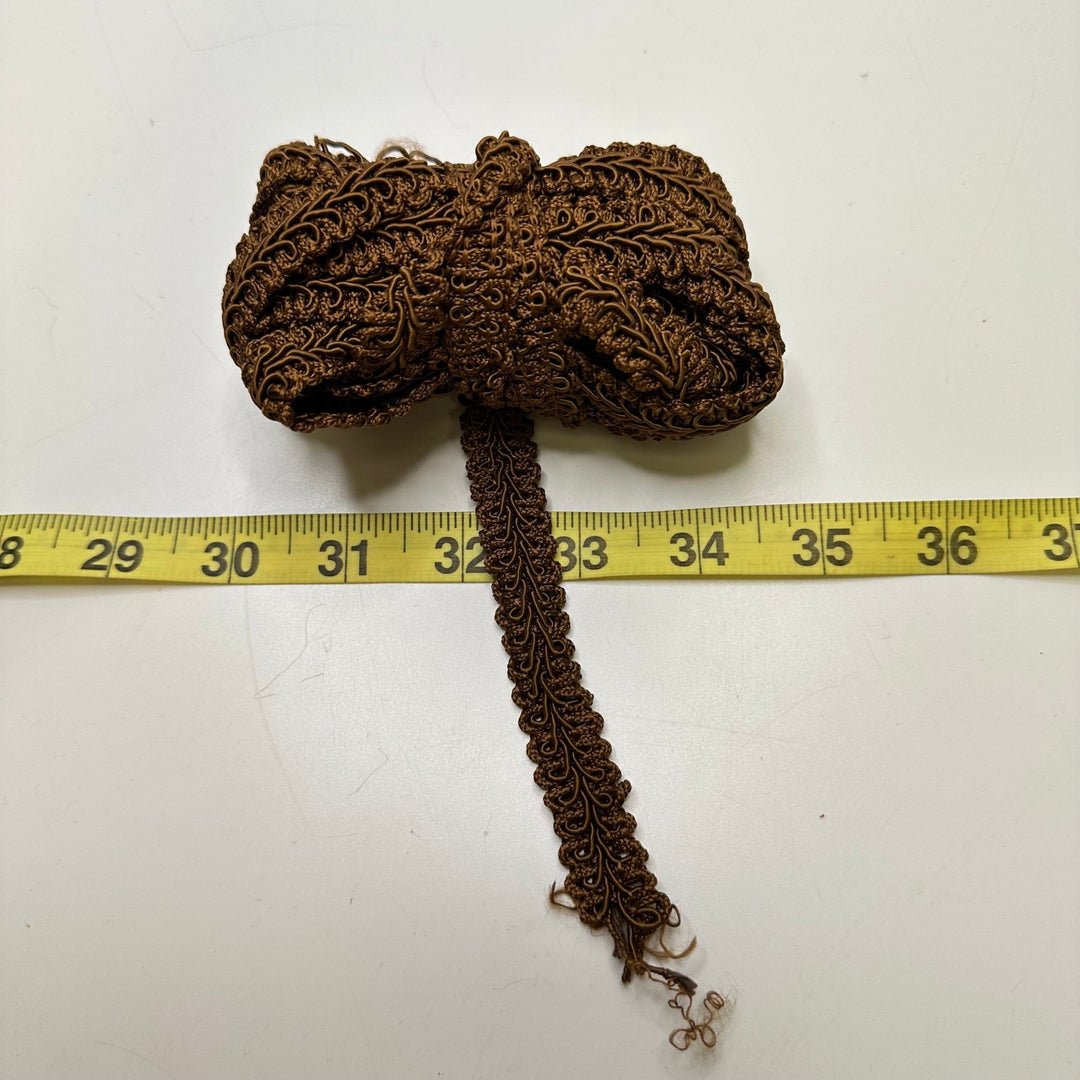 ⅝" (16mm) Braided Trim - Light Brown - 4.25M Bundle - True Deadstock supplies Fabric by private - Sustainable Textile | FABCYCLE