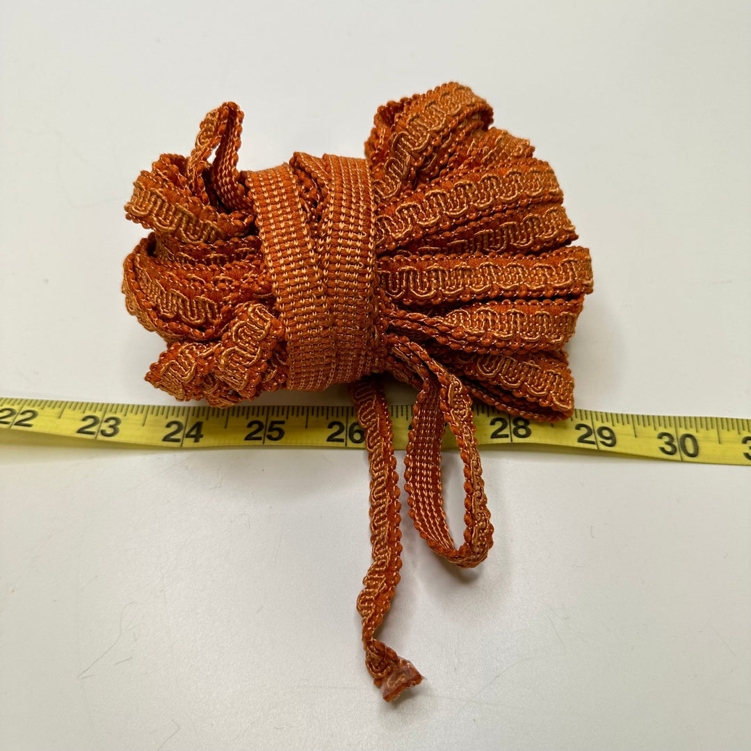 ⅝" (16mm) Braided Trim - Orange - 9.7M Bundle - True Deadstock supplies Fabric by private - Sustainable Textile | FABCYCLE