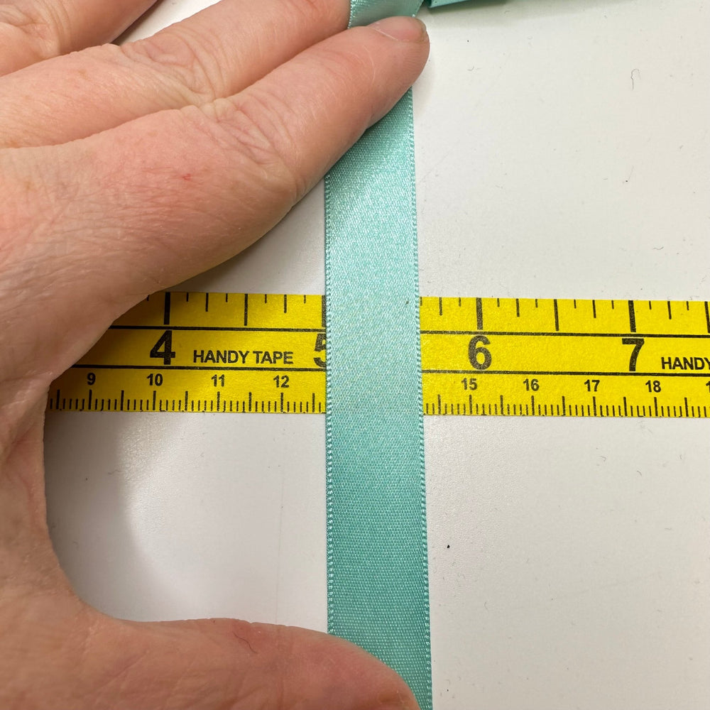 ⅝" (16mm) Satin Ribbon Trim - Light Blue - 5M Bundle - True Deadstock supplies Fabric by private - Sustainable Textile | FABCYCLE