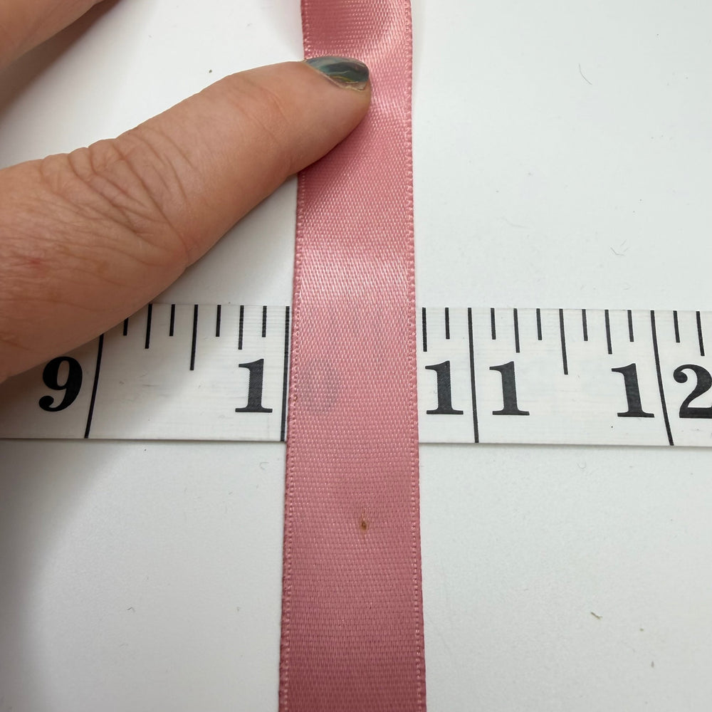 ⅝" (16mm) Satin Ribbon Trim - Light Pink - Roll - True Deadstock supplies Fabric by private - Sustainable Textile | FABCYCLE