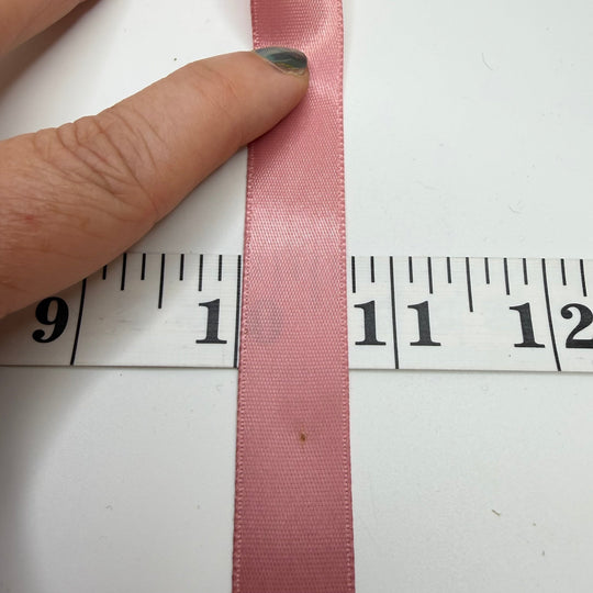 ⅝" (16mm) Satin Ribbon Trim - Light Pink - Roll - True Deadstock supplies Fabric by private - Sustainable Textile | FABCYCLE