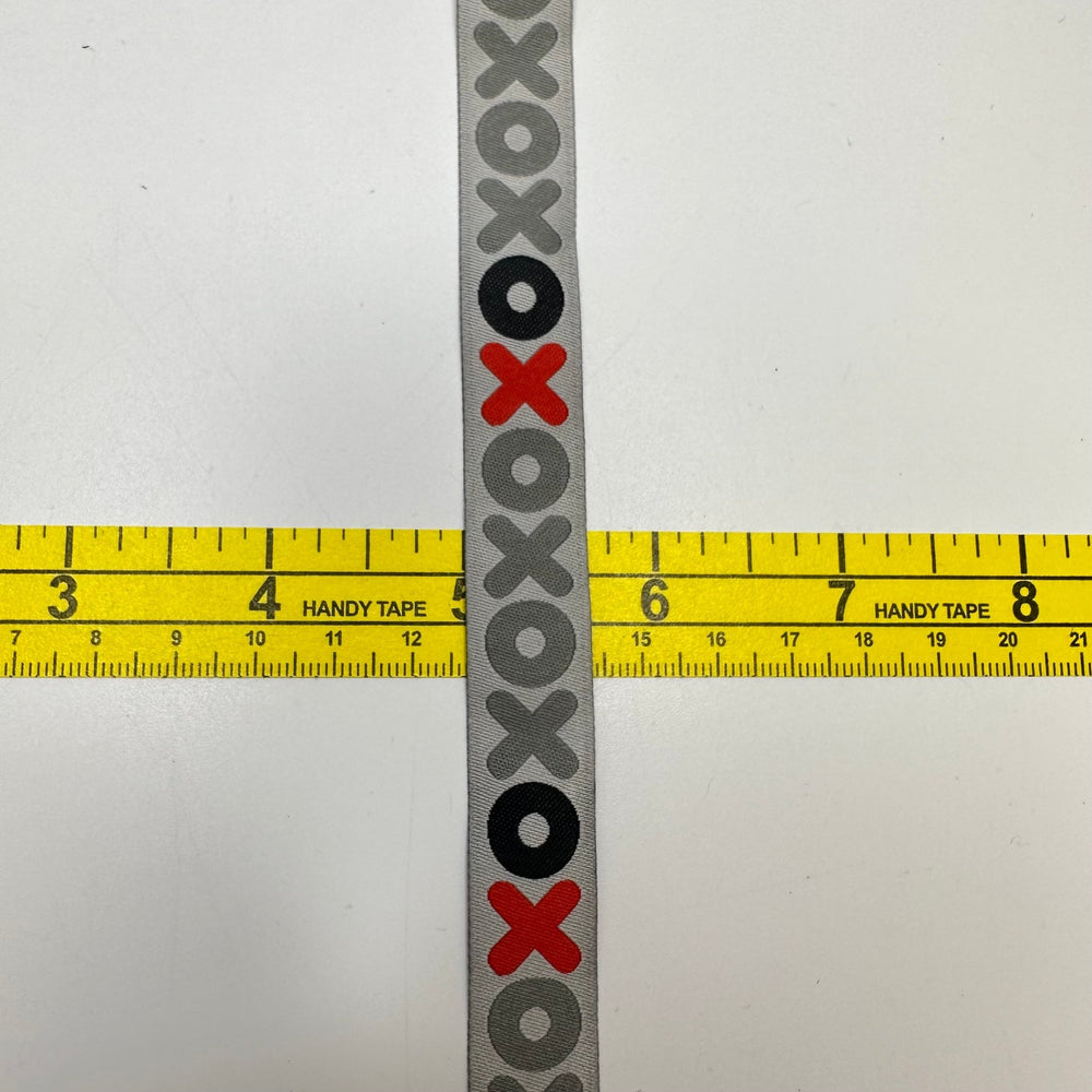 ⅝" (16mm) Tape Trim - Grey Black Red - 2M Bundle - True Deadstock supplies Fabric by private - Sustainable Textile | FABCYCLE