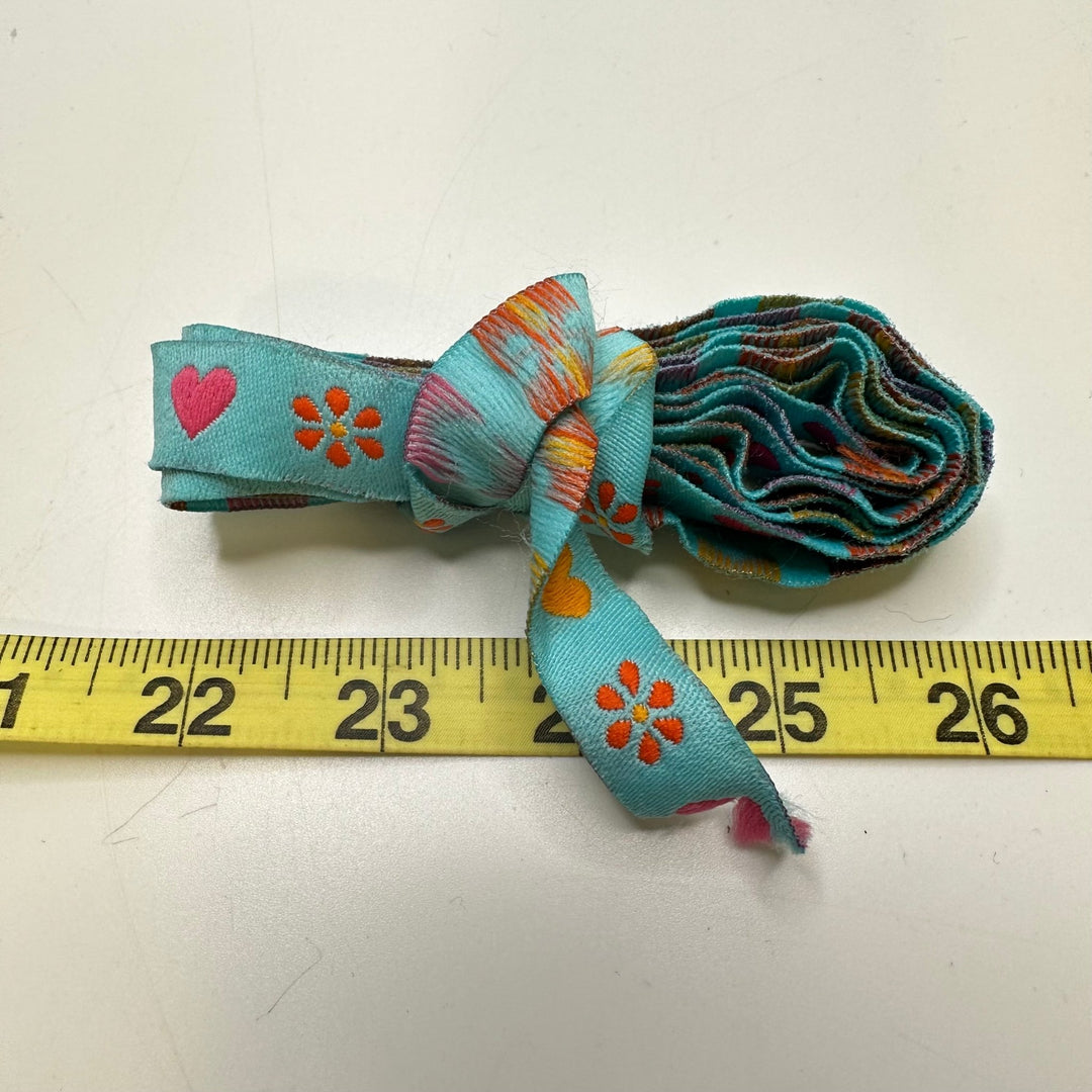 ⅝" (16mm) Tape Trim - Light Blue Multi - 2M Bundle - True Deadstock supplies Fabric by private - Sustainable Textile | FABCYCLE