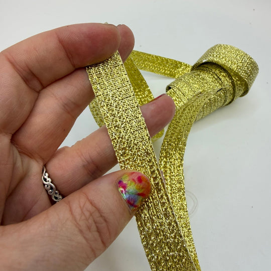 ⅝" (16mm) Vintage Tape Trim - Gold - 7 Pack - True Deadstock supplies Fabric by private - Sustainable Textile | FABCYCLE