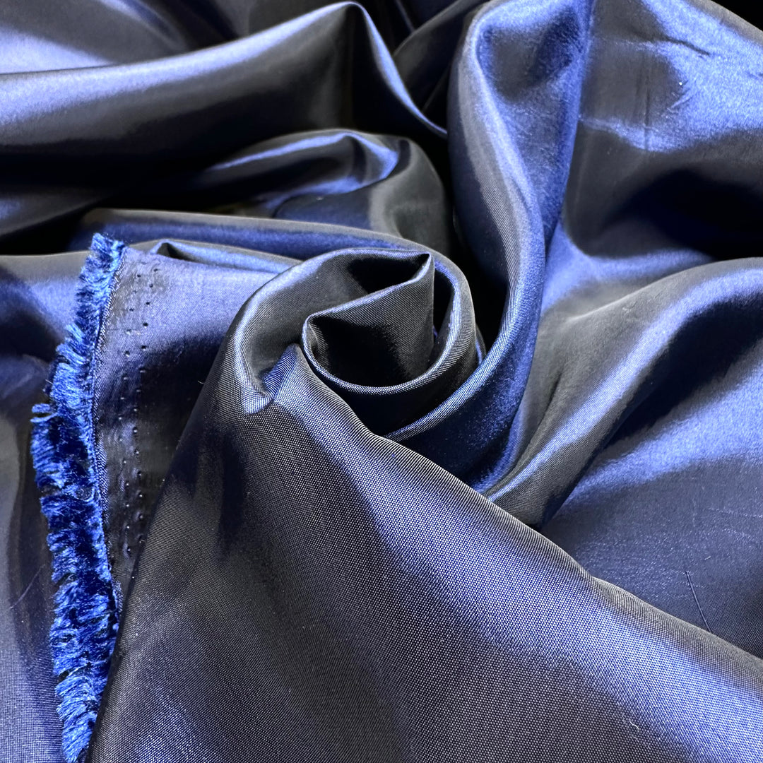 Elvira - Satin Poly Woven - Black/Navy - 4.5M Bundle
