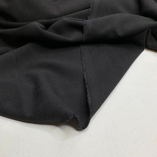 Salem Saberhagen - Twill Weave Wool Blend Woven - Black - 1M Bundle