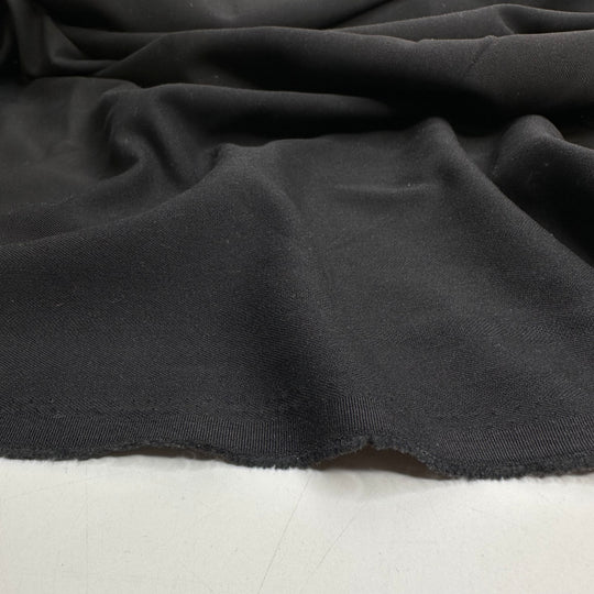 Salem Saberhagen - Twill Weave Wool Blend Woven - Black - 1M Bundle