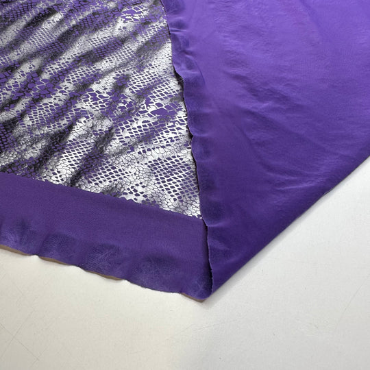 Ursula Vibes - Nylon/Spandex Knit - Purple/Silver Animal Print - 2.8M Bundle