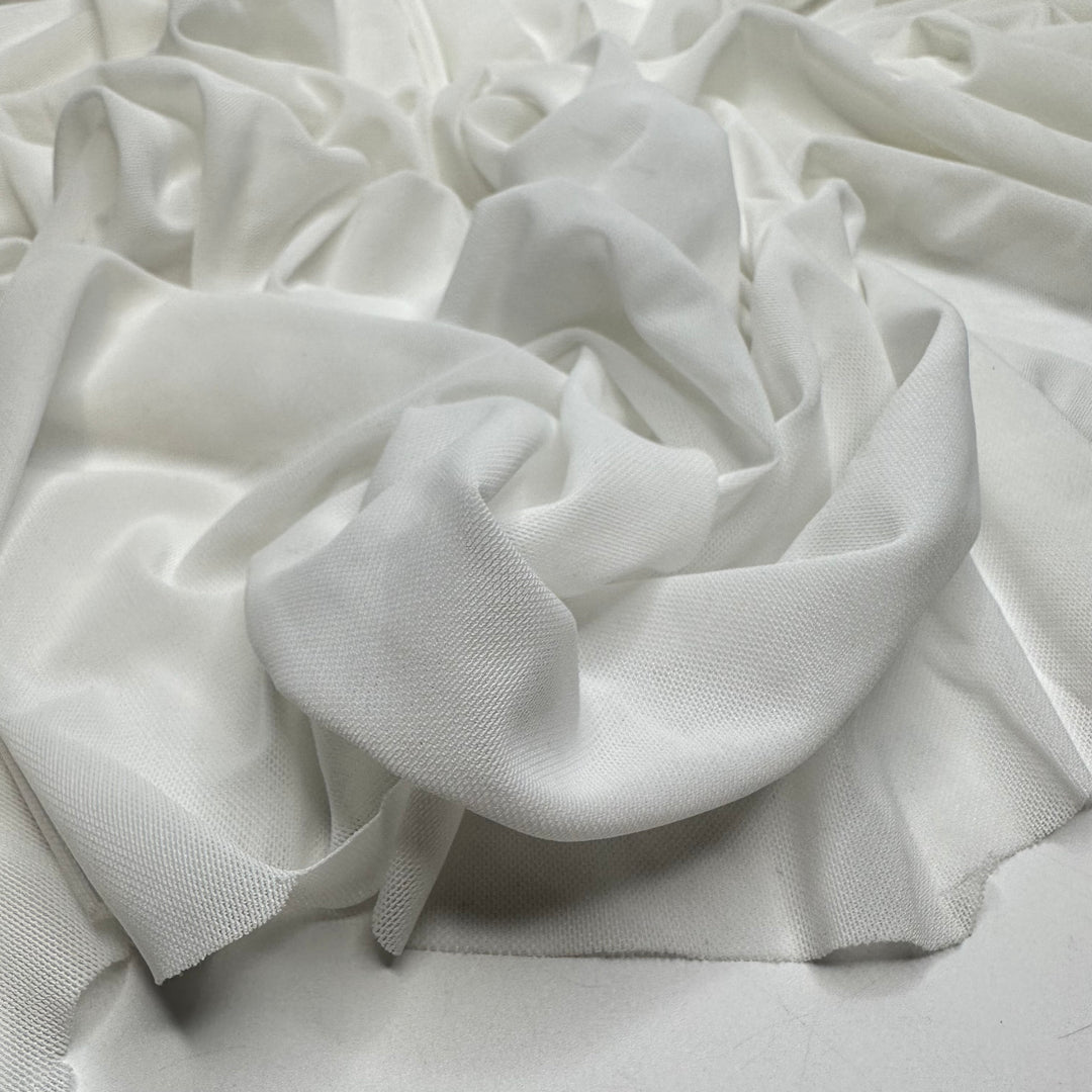 Mish Mash Mesh - Mesh Polyester Blend Knit - White - 2M Bundle