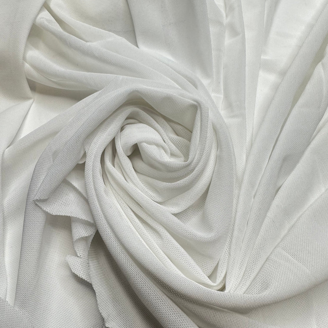 Mish Mash Mesh - Mesh Polyester Blend Knit - White - 2M Bundle