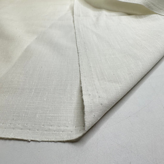Peace And Quiet - Slub Linen Woven - White - 1.1M Bundle