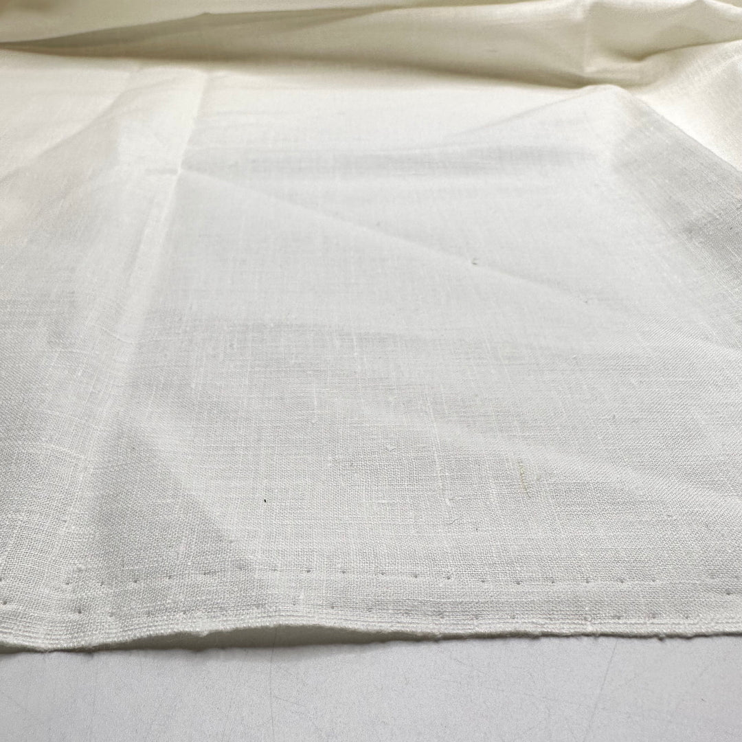 Peace And Quiet - Slub Linen Woven - White - 1.1M Bundle