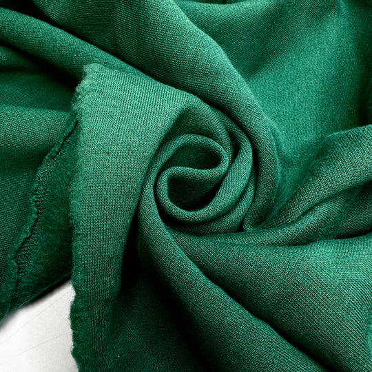 The Grass Is Greener Where I Am - Jersey Fleece Cotton Knit - Green - 2.5M Bundle