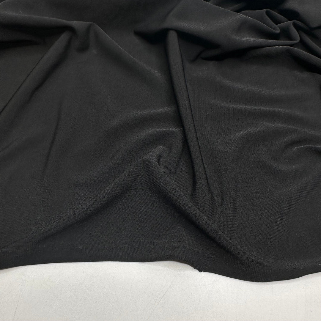 Big Stretches - Jersey Polyester Blend Knit - Black - 2M Bundle