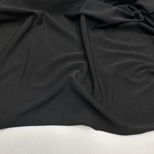 Big Stretches - Jersey Polyester Blend Knit - Black - 2M Bundle