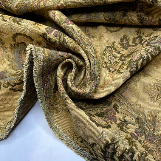 Feeling Regal - Tapestry Weave Poly Woven - Multi Floral - 1M Bundle