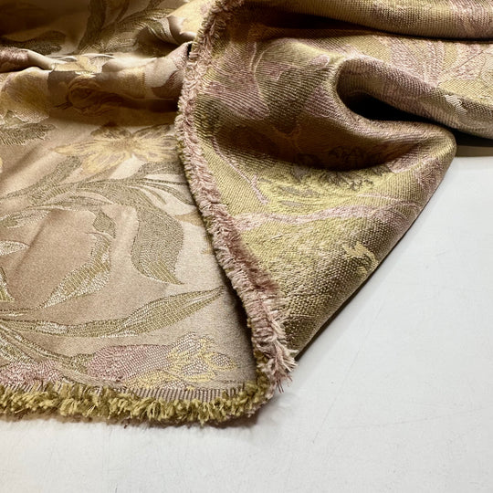 Subtle Chic - Tapestry Weave Poly Woven - Gold Multi Floral - 1.9M Bundle