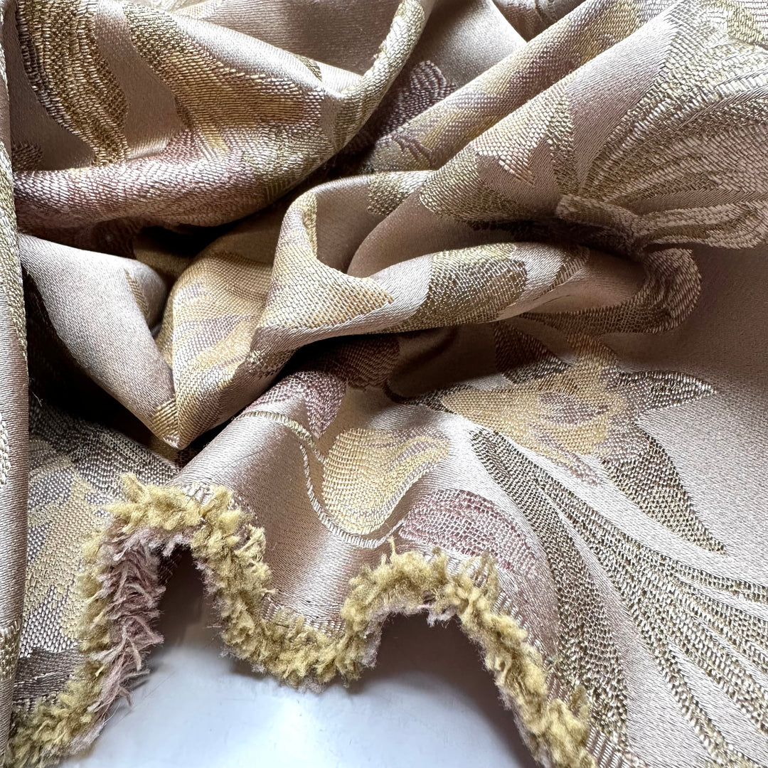 Subtle Chic - Tapestry Weave Poly Woven - Gold Multi Floral - 1.9M Bundle