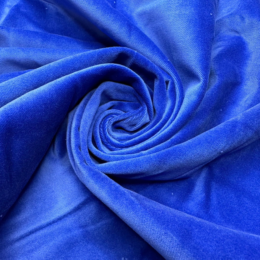 Cuddling Stitch - Velvet Cotton Woven - Blue - 3.6M Bundle