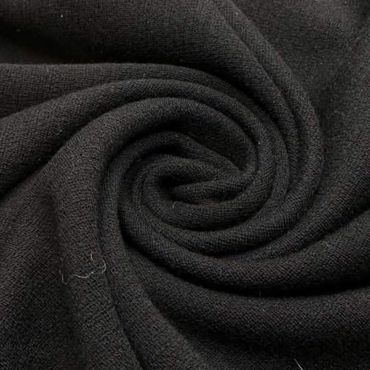Wednesday Adams New Sweater - Jersey Wool Knit - Black - 1M Bundle