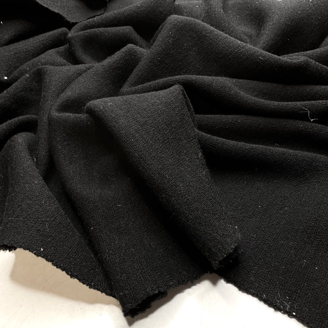 Wednesday Adams New Sweater - Jersey Wool Knit - Black - 1M Bundle