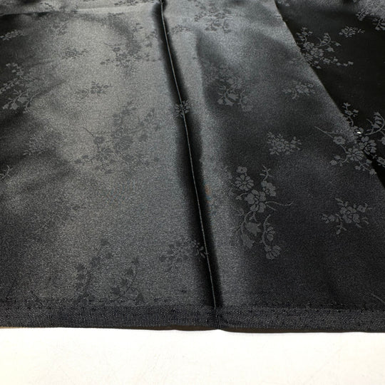 90s Winona Ryder - Sateen Poly Woven - Black Floral - 3.1M Bundle