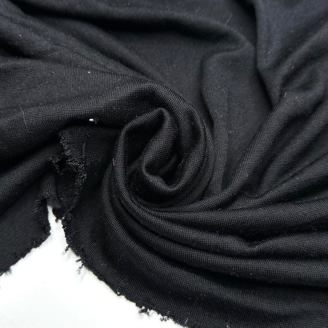 Kitten Fur - Jersey Bamboo/Cotton Knit - Black - 2M Bundle