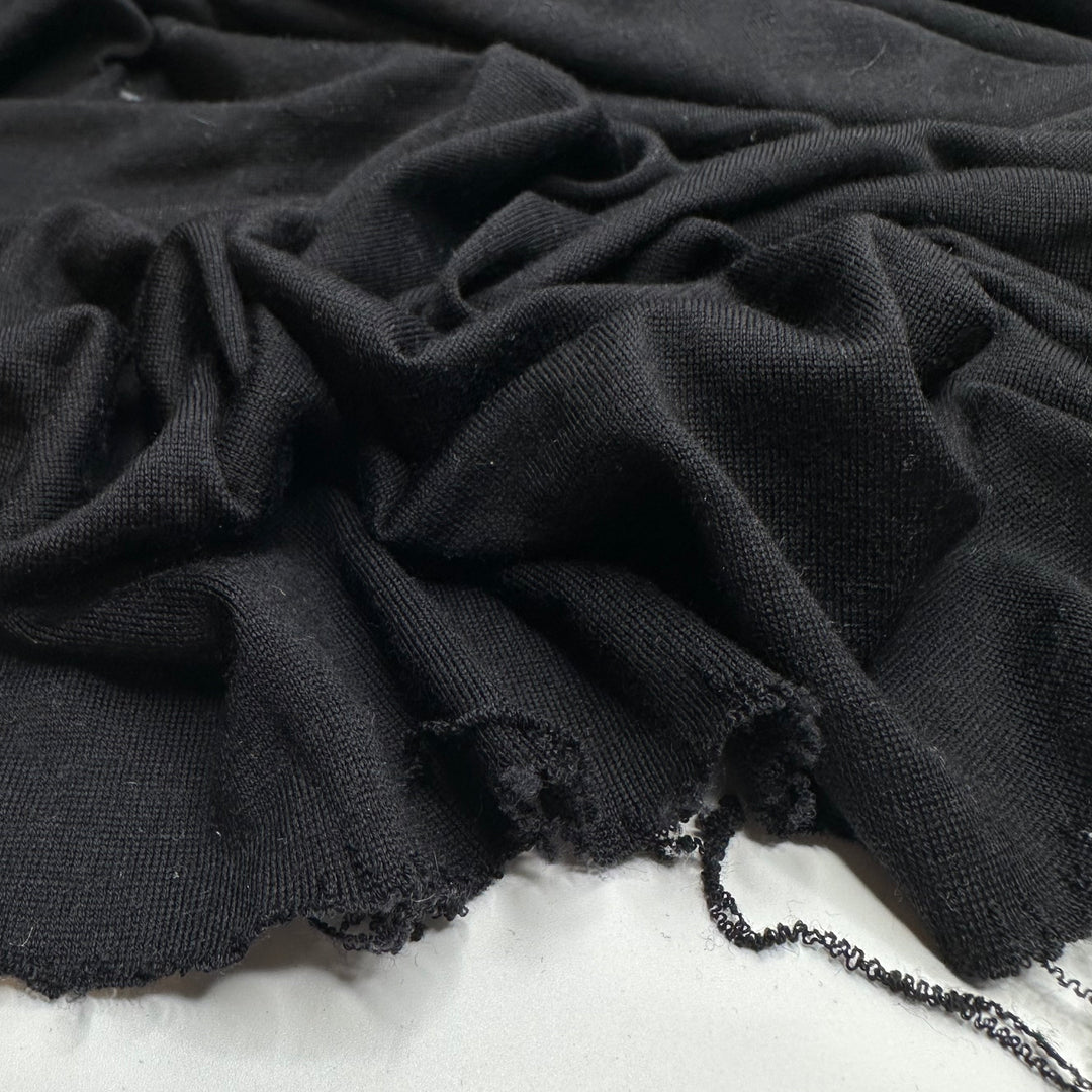 Kitten Fur - Jersey Bamboo/Cotton Knit - Black - 2M Bundle