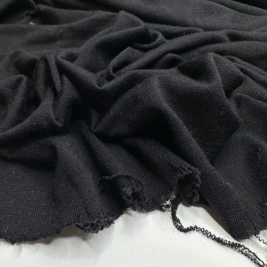 Kitten Fur - Jersey Bamboo/Cotton Knit - Black - 2M Bundle