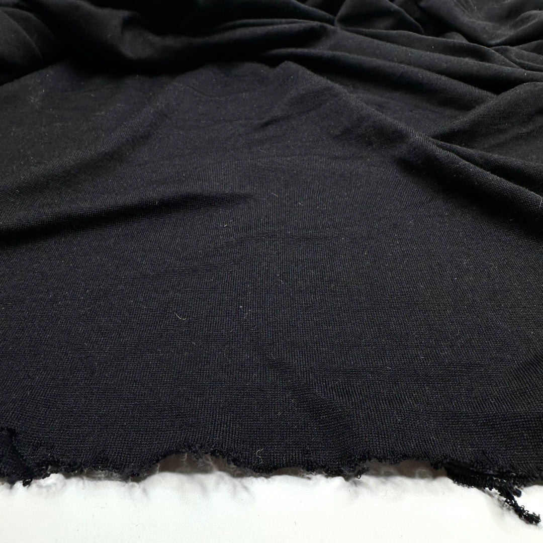 Kitten Fur - Jersey Bamboo/Cotton Knit - Black - 2M Bundle
