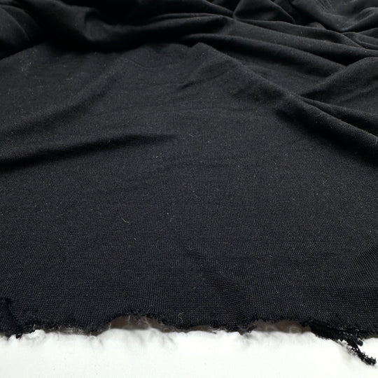 Kitten Fur - Jersey Bamboo/Cotton Knit - Black - 2M Bundle
