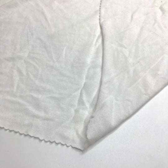 Freshly Fallen Snow - Brushed Jersey Polyester Blend Knit - White - 1.1M Bundle