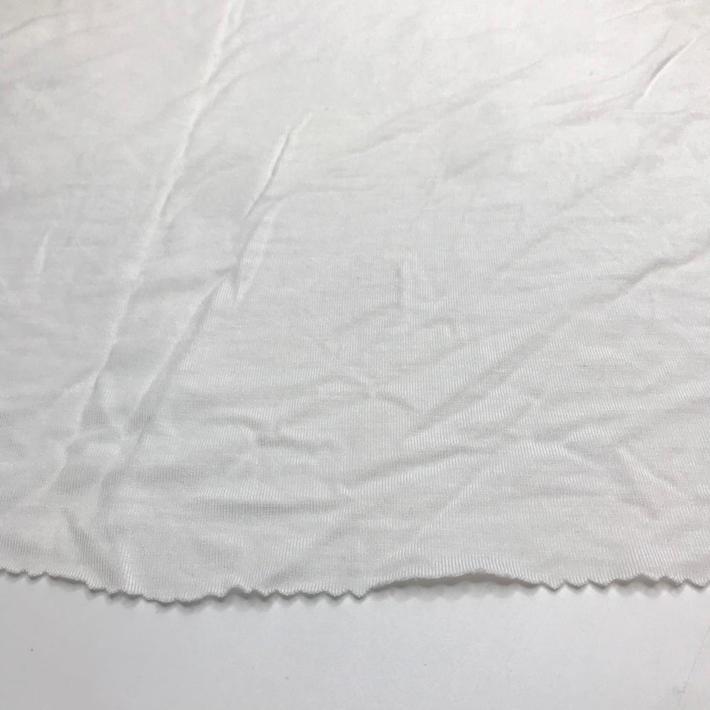 Freshly Fallen Snow - Brushed Jersey Polyester Blend Knit - White - 1.1M Bundle