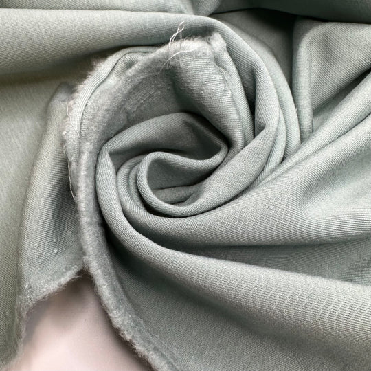Eucalyptus Leaf - Brushed Jersey Fleece Bamboo/Organic Cotton Knit - Light Green/Mint - 2.8M Bundle