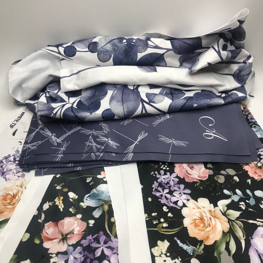 Patterned Scrap Pack - Poly/Spandex Knit - Multi Floral - Bundles