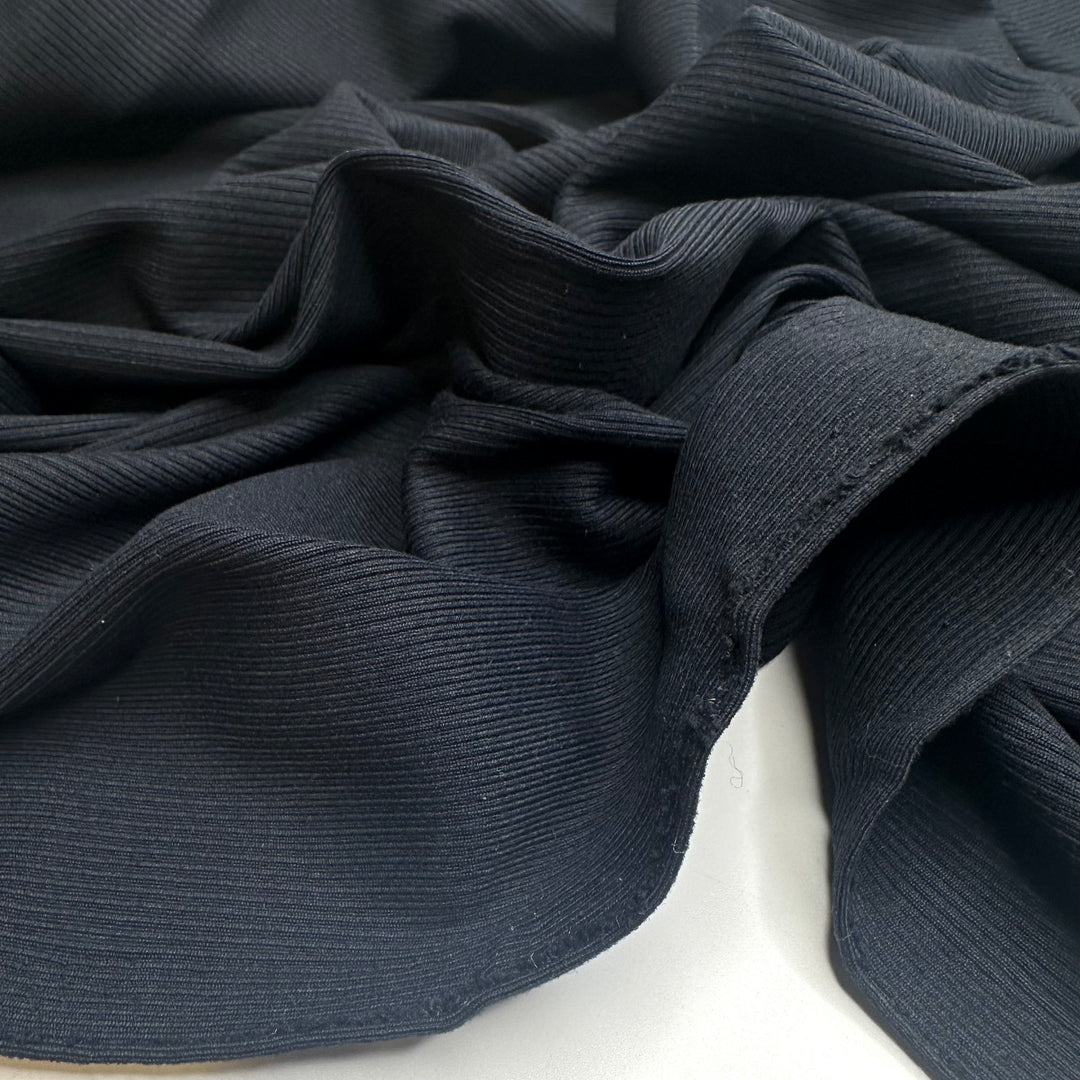 Rib Knit Knot - Rib Knit Poly Knit - Black - 1.7M Bundle