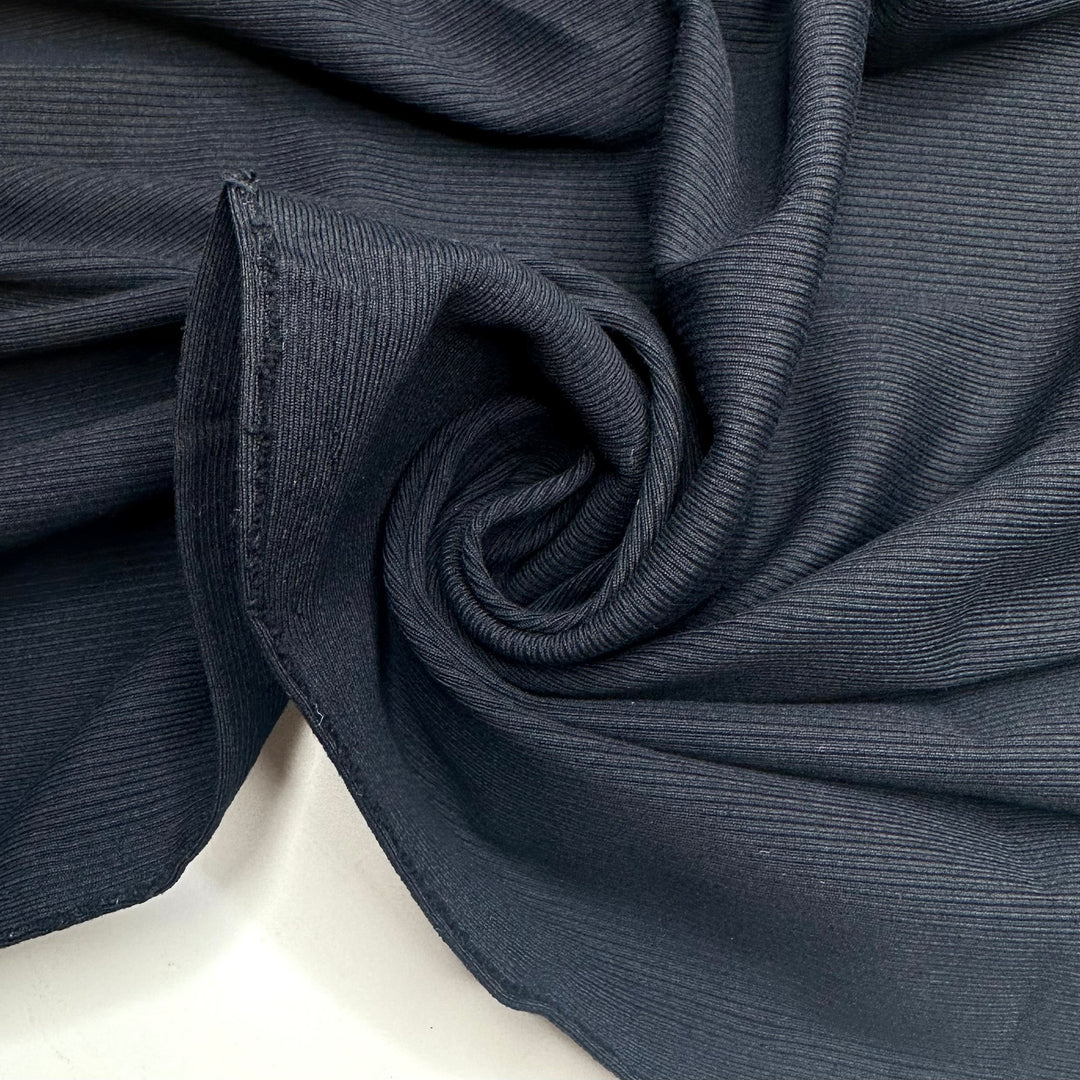 Rib Knit Knot - Rib Knit Poly Knit - Black - 1.7M Bundle