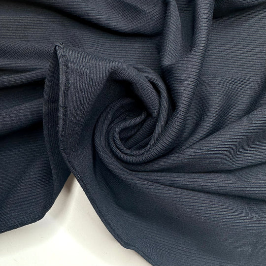 Rib Knit Knot - Rib Knit Poly Knit - Black - 1.7M Bundle