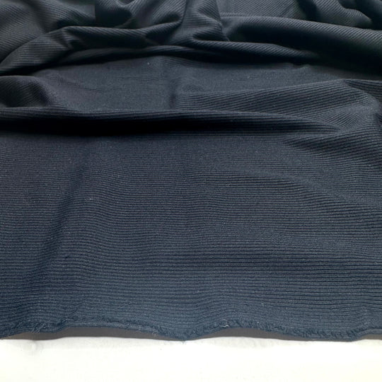 Rib Knit Knot - Rib Knit Poly Knit - Black - 1.7M Bundle