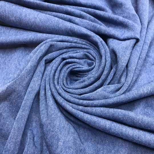 Blueberry Pie Of My Eye - Jersey Poly/Tencel Knit - Blue - 2M Bundle