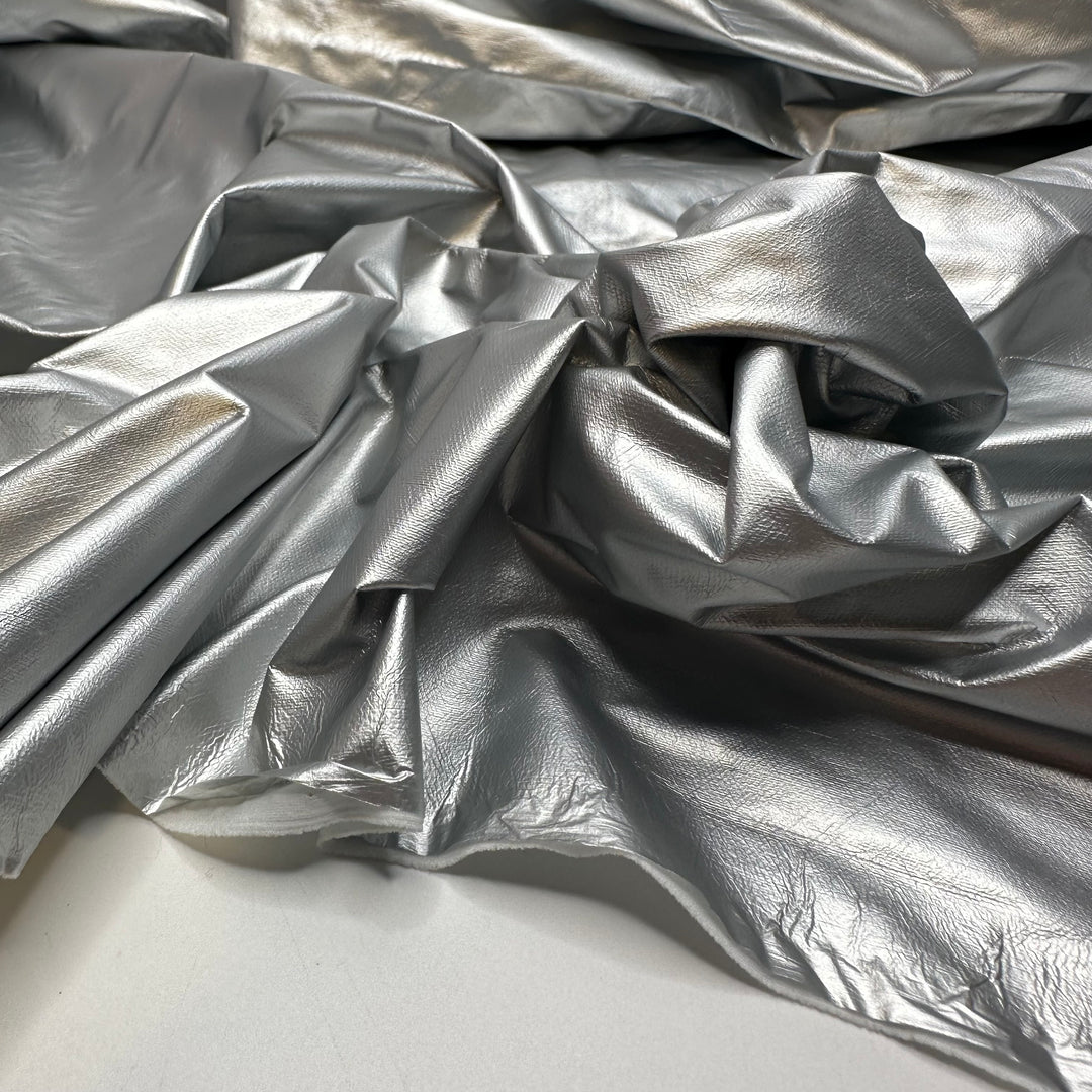 UB - Ball Gown For A Robot - Metallic Poly/Spandex Knit - Silver - 1.65M Bundle